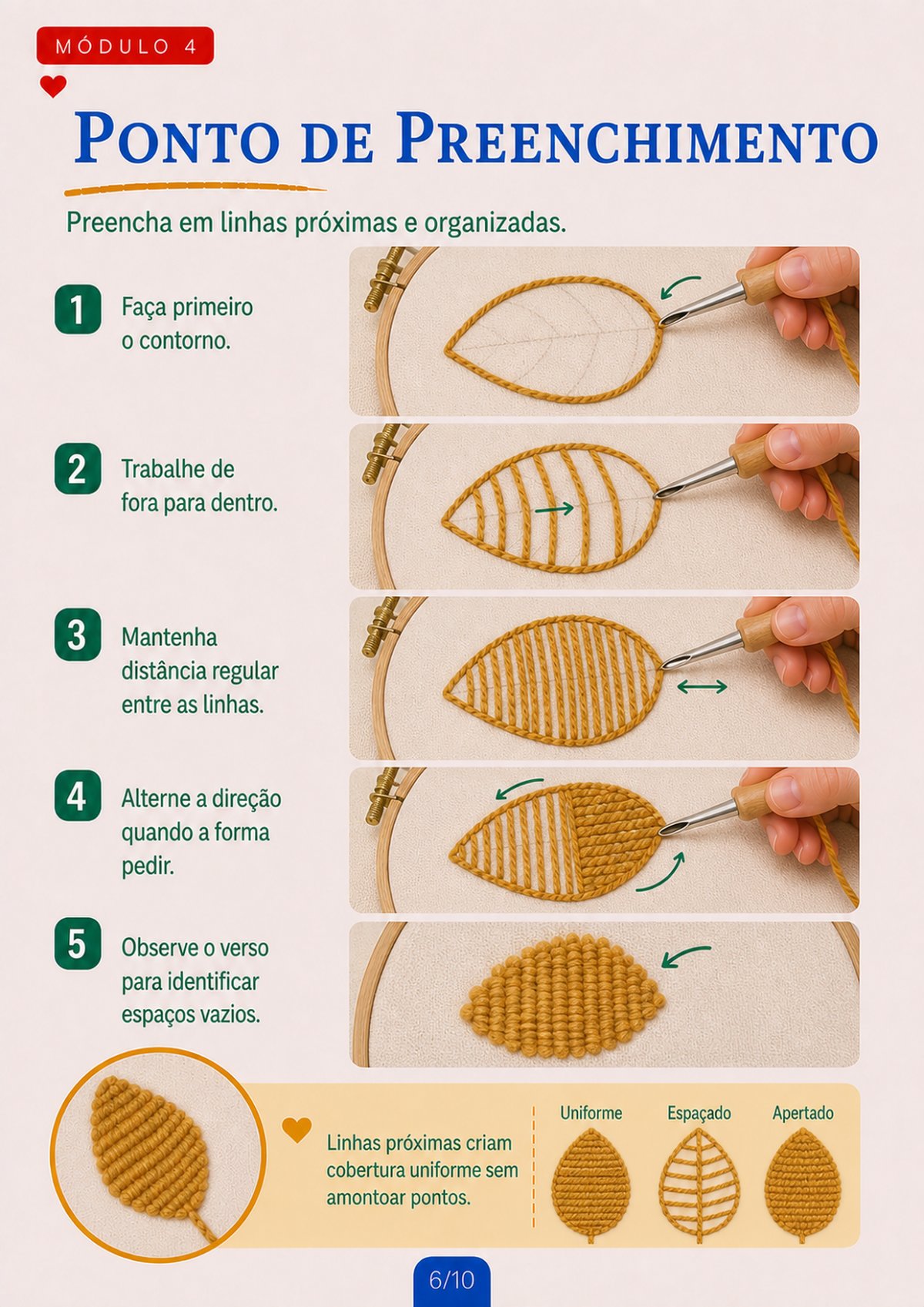 Modelo de punch needle botânico